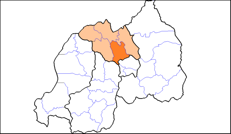 Carte du district de Rulindo