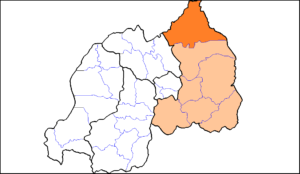 Carte de localisation du district de Nyagatare.