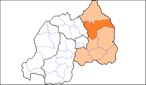 Carte de localisation du district de Gatsibo.