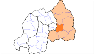 Carte de localisation du district de Rwamagana.