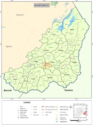 Carte du district de Kirehe