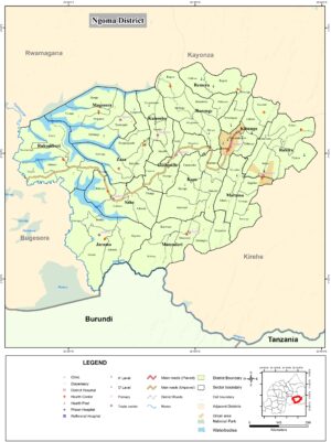 Carte du district de Ngoma