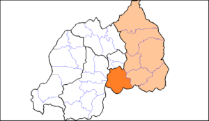 Carte de localisation du district de Bugesera.
