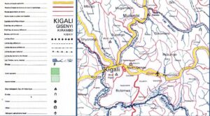 Carte du réseau routier de Kigali