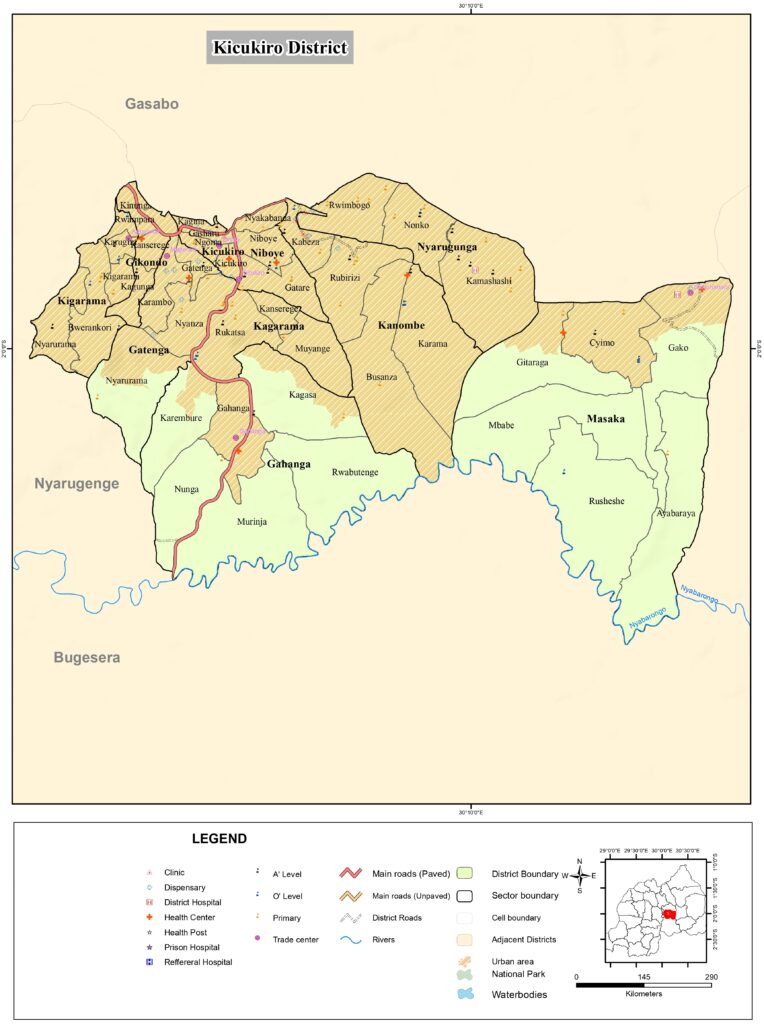 Carte du district de Kicukiro.