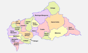 Les préfectures de la République centrafricaine