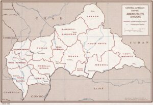 Carte de l’Empire centrafricain