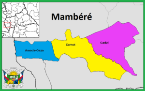 Carte de la préfecture de Mambéré