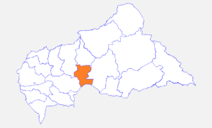 Carte de localisation de la préfecture de la Kémo.