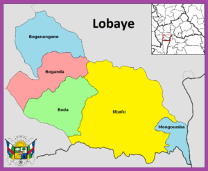 Carte de la préfecture de la Lobaye