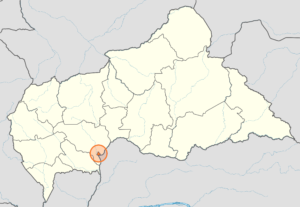 Carte de localisation de Bangui.