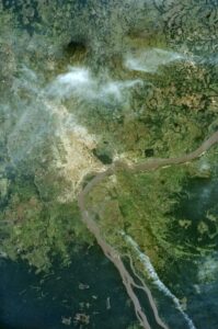 Image satellite de Bangui.