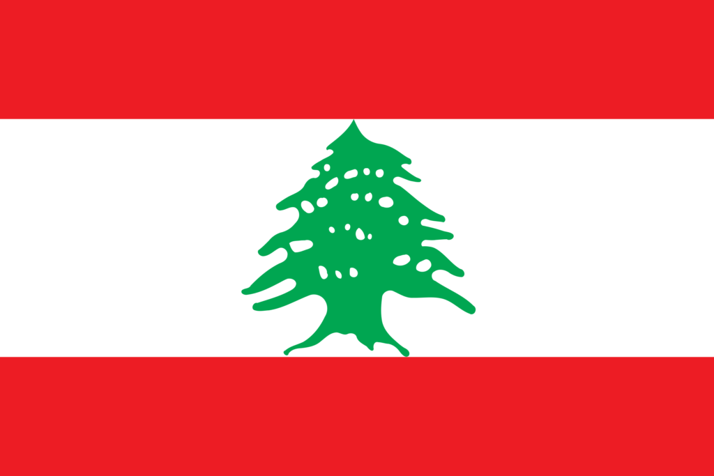Drapeau du Liban.
