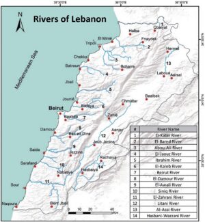 Quels sont les cours d’eau du Liban ?