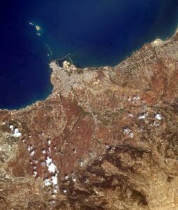 Image satellite de Tripoli au Liban.