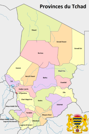 Quelles sont les provinces du Tchad ?