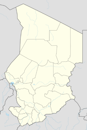 Carte vierge du Tchad