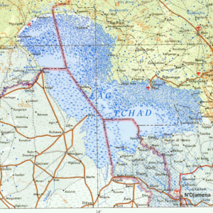 Carte du lac Tchad