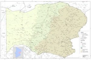 Carte de la province du Wadi Fira