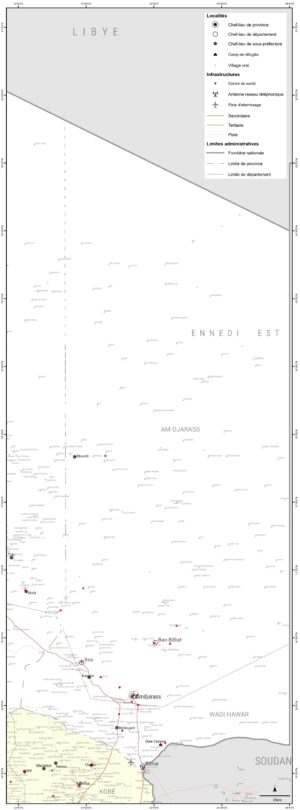 Carte de la province de l’Ennedi Est