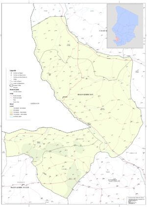 Carte de la province du Mayo-Kebbi Est