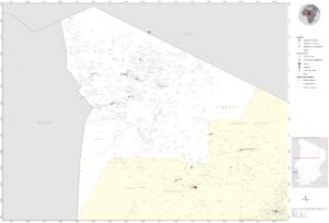 Carte de la province du Tibesti