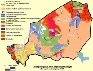 Carte géologique du Niger