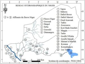 Carte hydrographique du Niger