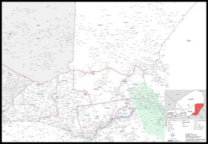 Carte de la région de Diffa