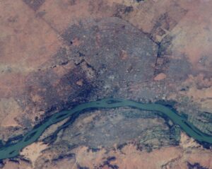 Image satellite de Niamey.