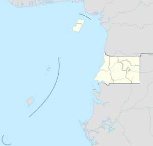 Carte vierge de la Guinée équatoriale