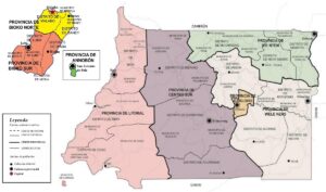 Carte politique de la Guinée équatoriale