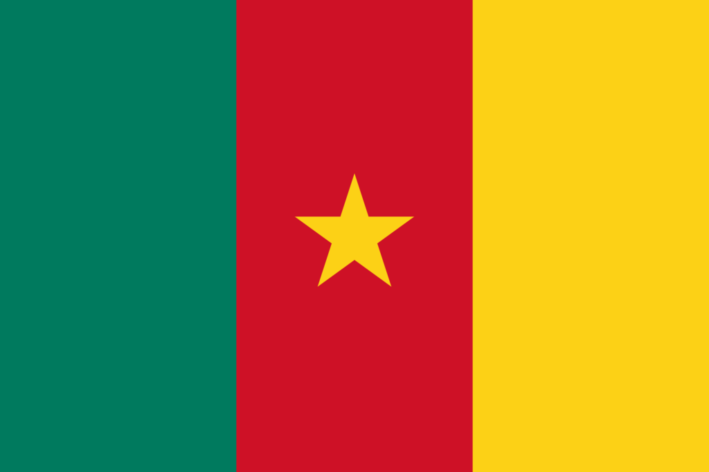 Drapeau du Cameroun.