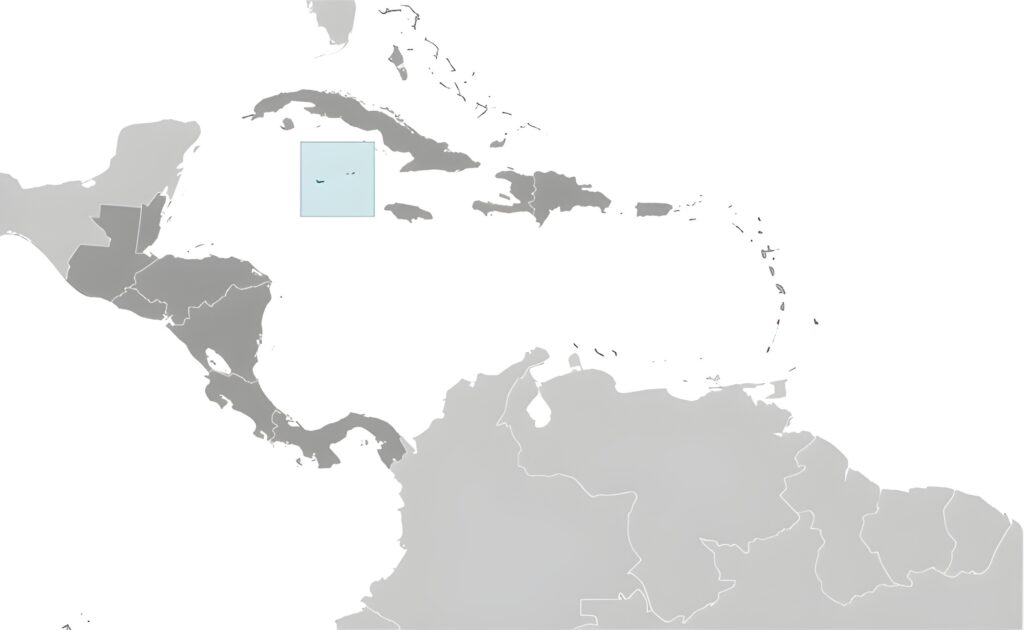 Carte de localisation des îles Caïmans