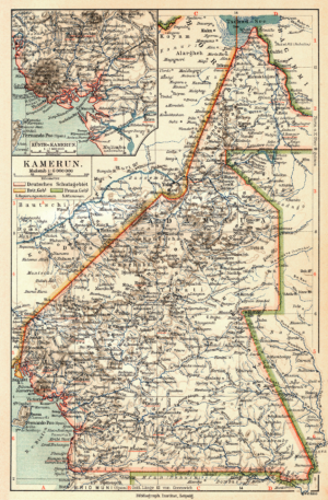 Carte du Kamerun de 1905