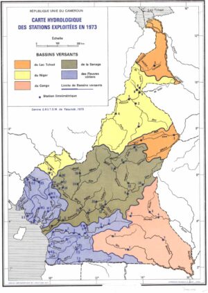 Carte hydrologique du Cameroun
