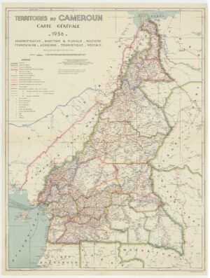 Territoires du Cameroun, carte générale 1936