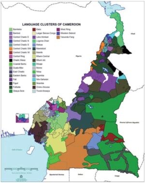 Carte linguistique du Cameroun