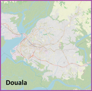 Carte de Douala