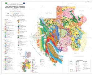 Carte géologique et des ressources minérales du Gabon