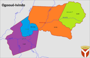 Carte de la province de l’Ogooué-Ivindo