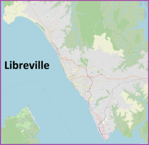 Carte de Libreville.