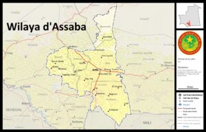 Carte de la wilaya d’Assaba