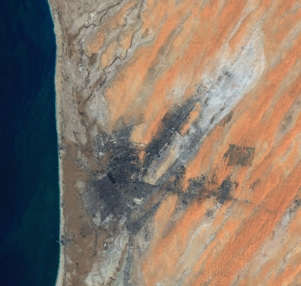 Image satellite de Nouakchott.