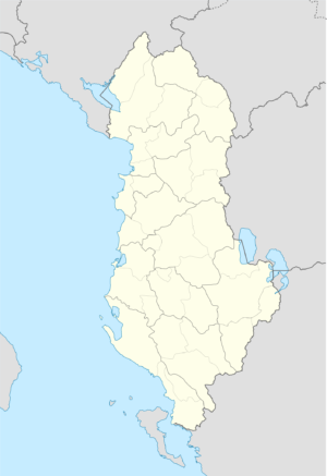 Carte vierge de l’Albanie