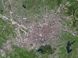 Image satellite de Tirana.