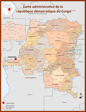 Quelles sont les provinces de la RD Congo ?