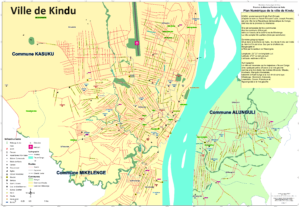 Plan de la ville de Kindu