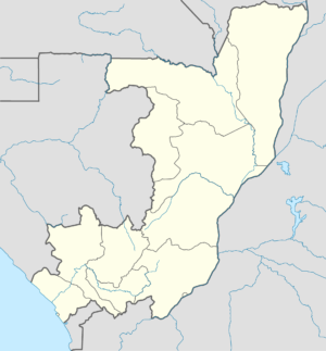 Carte vierge de la république du Congo
