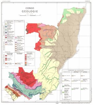 Carte géologique de la république du Congo